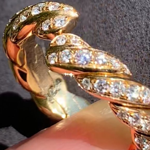 SOLD     David Yurman 18k Diamond Band - Picture 3 of 11